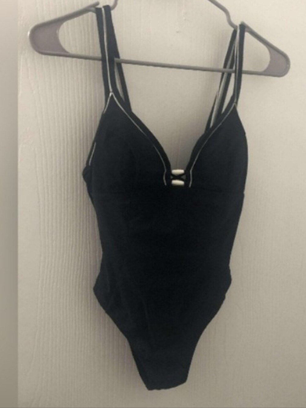 Profile by Gottex Contrast Trim High Leg Swimsuit Sz 6